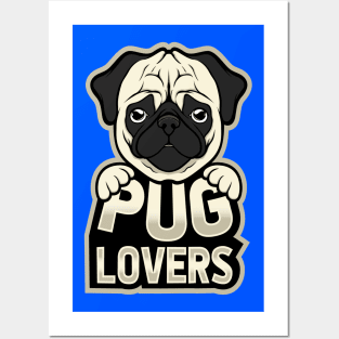 Pug Dog Lovers Posters and Art